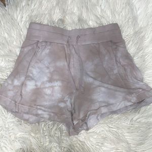 All in motion tan tie dye shorts